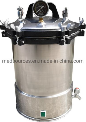 18L 24L Estructura de acero inoxidable Esterilizador a vapor a presión portátil