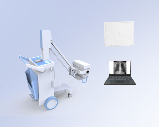 (MS-DR4800) Equipo de sistema de rayos X de radiografía digital móvil de alta frecuencia Máquina de rayos X