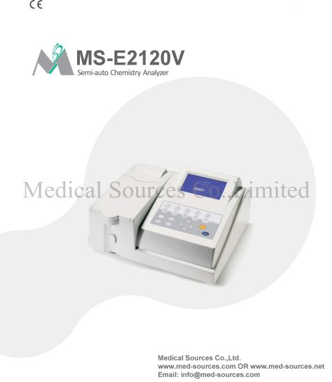 (MS-2120V) Veterinario de animales de compañía Bioquímica Analizador químico de hematología veterinaria